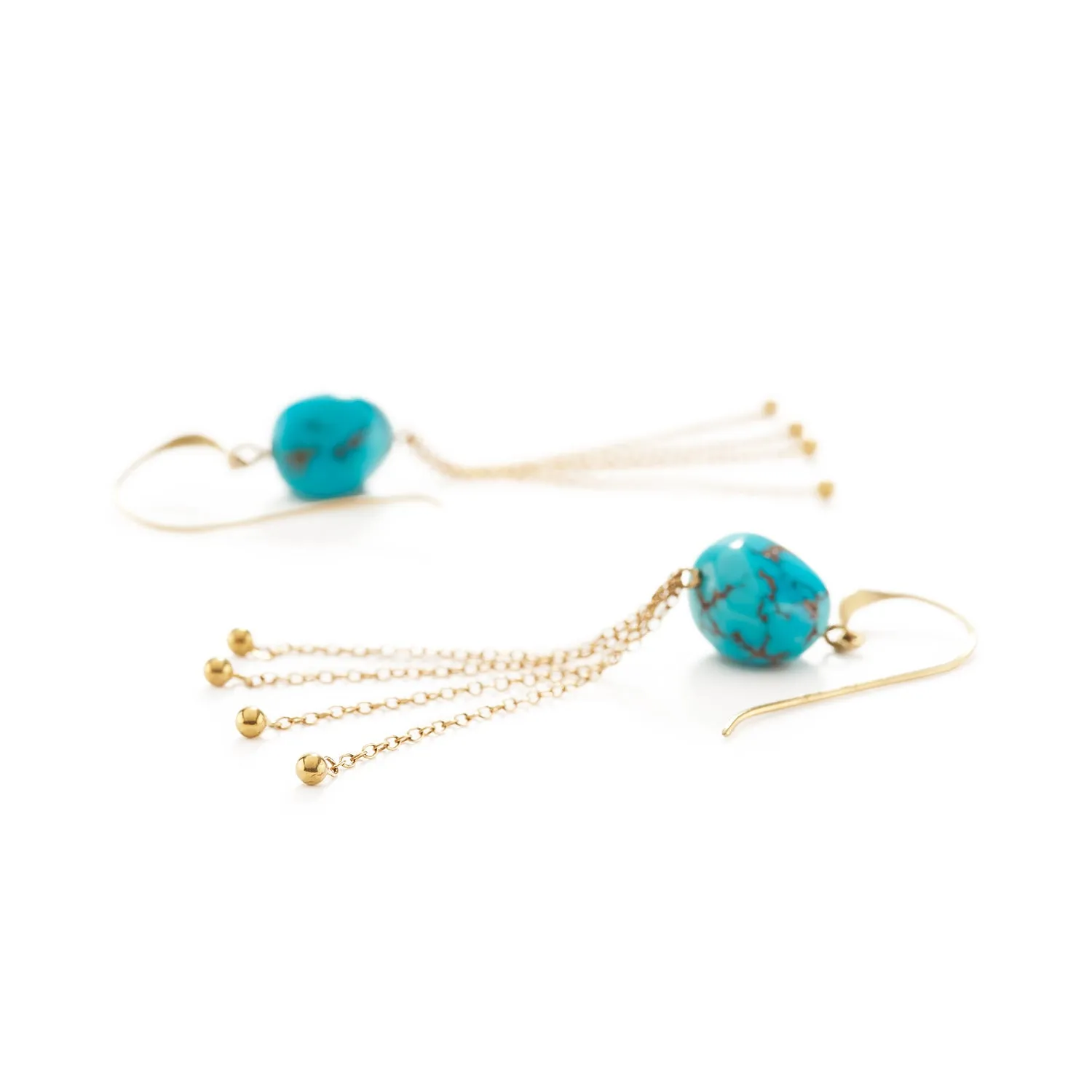 Sleeping Beauty Turquoise Earrings