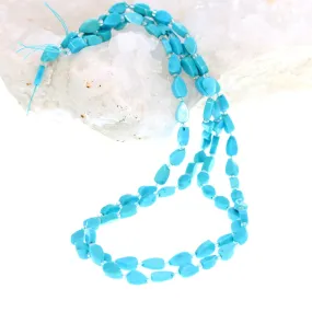 Sleeping Beauty Turquoise Teardrop Beads 8X5Mm 15