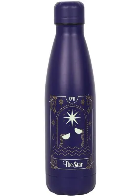 Succubus The Star Tarot Metal Water Bottle Blue