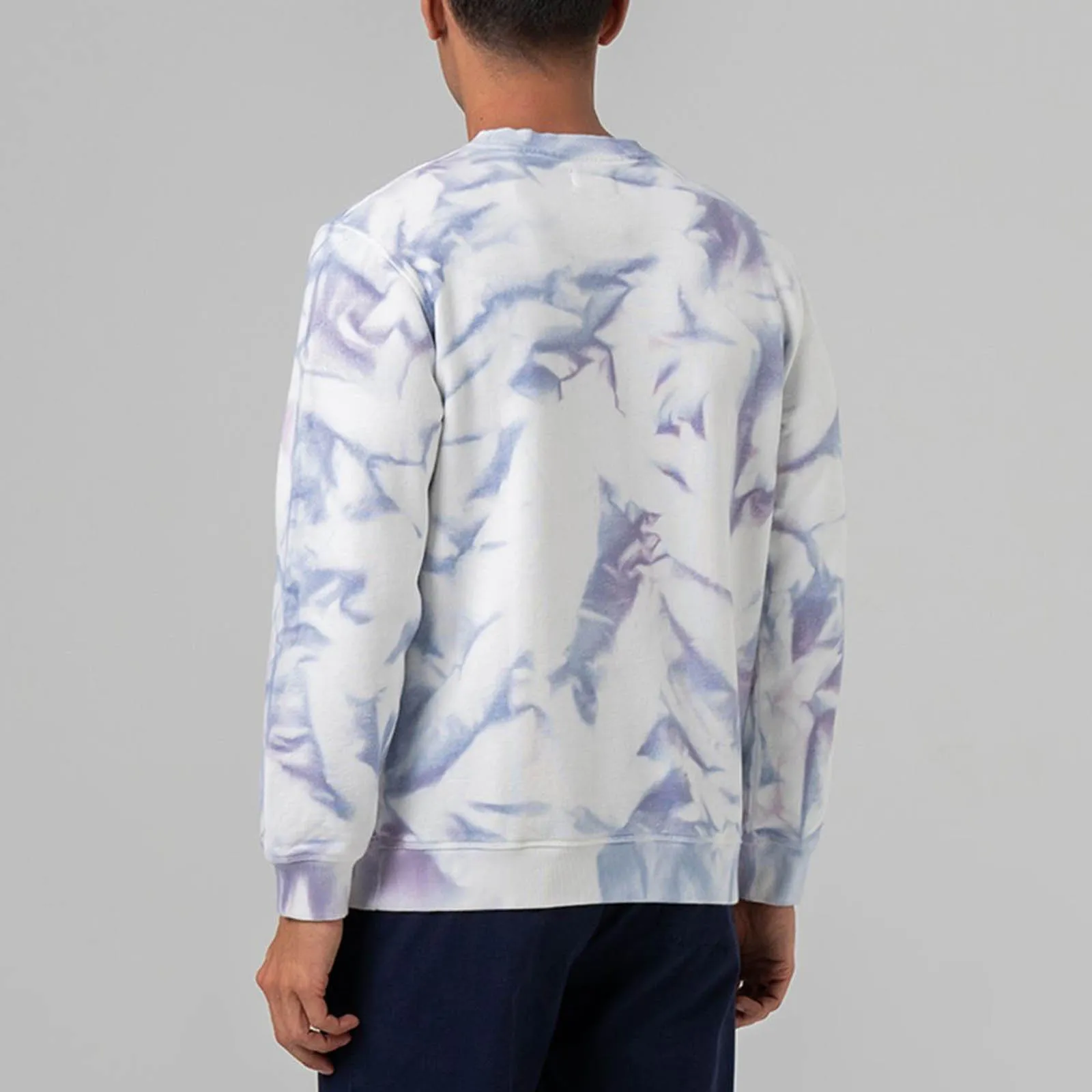 Sudadera Bolt Tie-Dye Fleece Crew True Blue