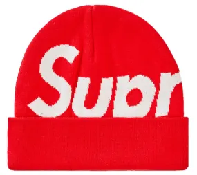 Supreme Big Logo Beanie (FW19) Red