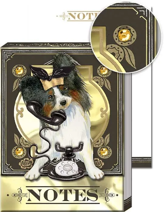 Telephone Papillon Pocket Note Pad