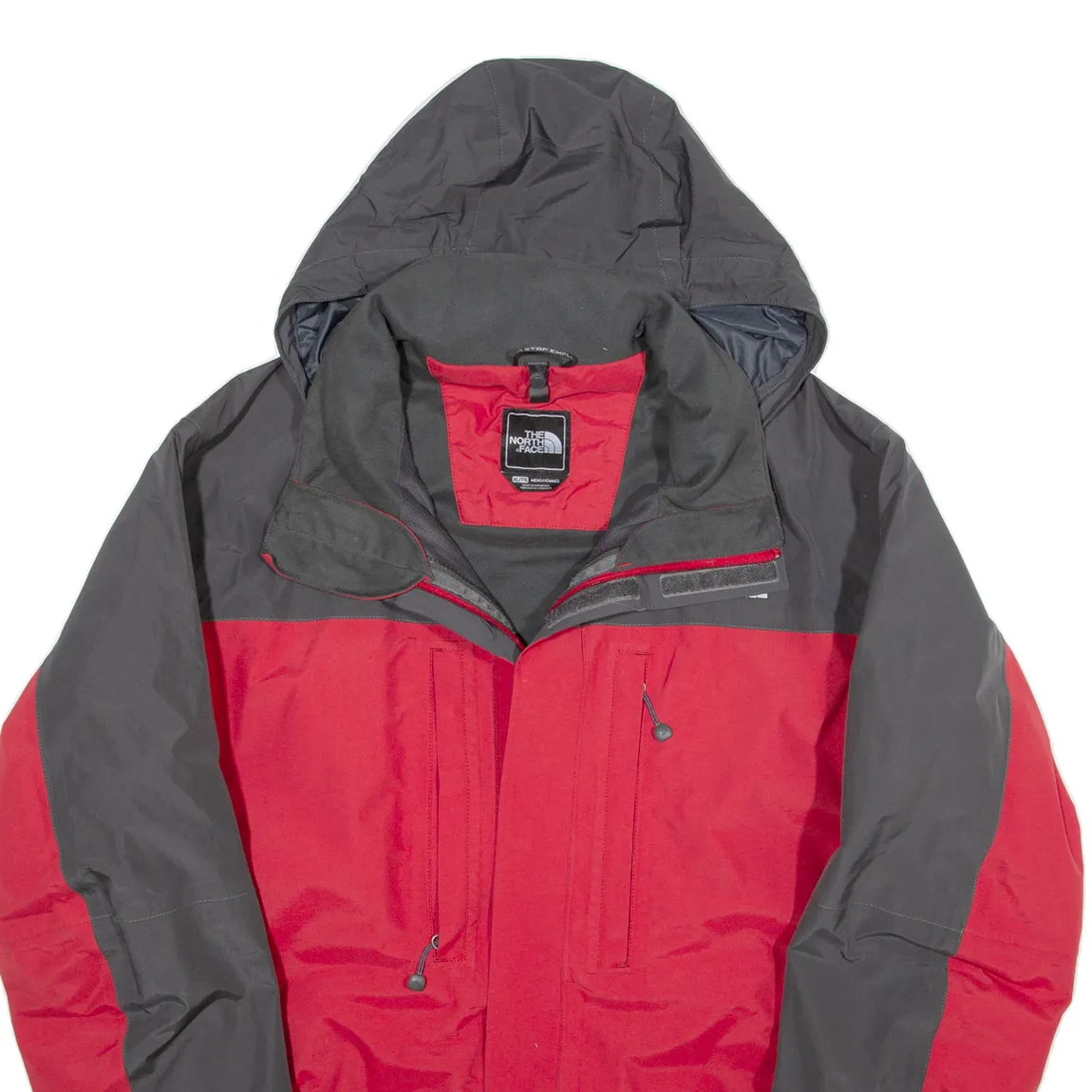 THE NORTH FACE Gore Tex Mens Rain Jacket Red Hooded XL