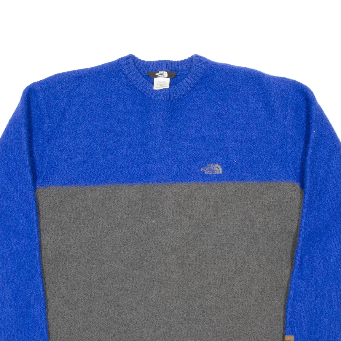 THE NORTH FACE Mens Jumper Blue Chunky Knit M