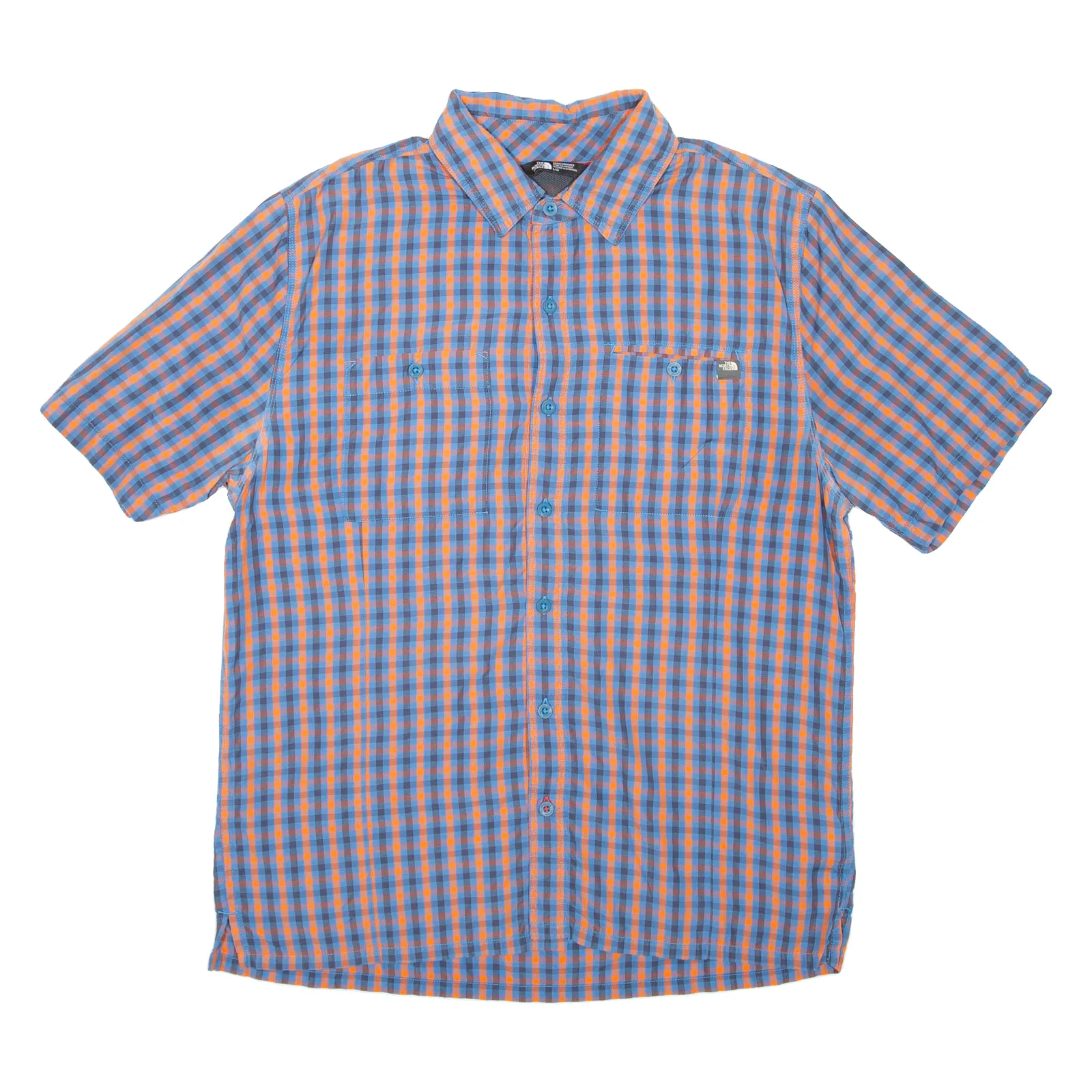 THE NORTH FACE Mens Shirt Blue Check L