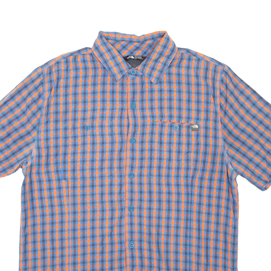 THE NORTH FACE Mens Shirt Blue Check L