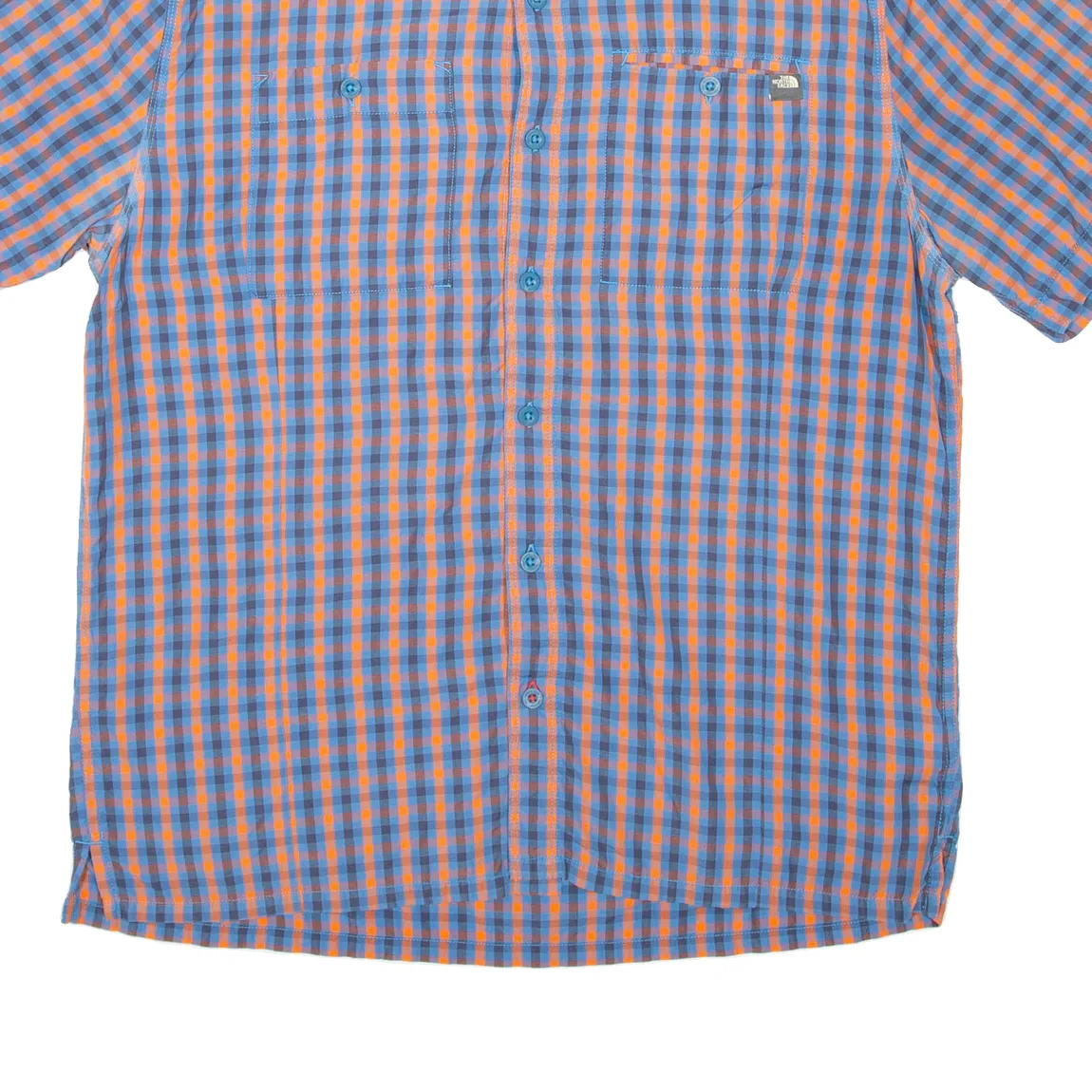 THE NORTH FACE Mens Shirt Blue Check L