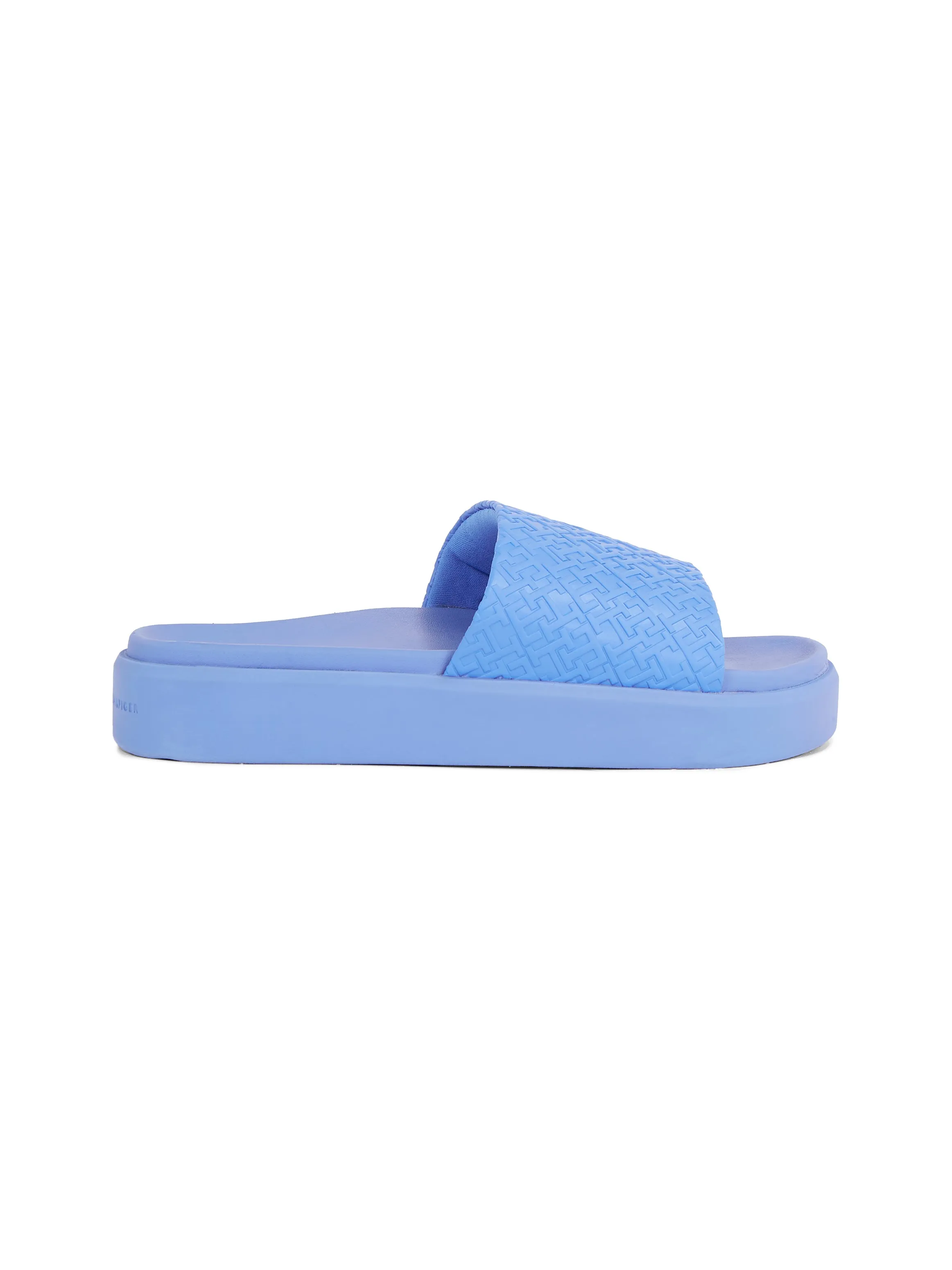 Tommy Hilfiger Blue Platform Pool Slide