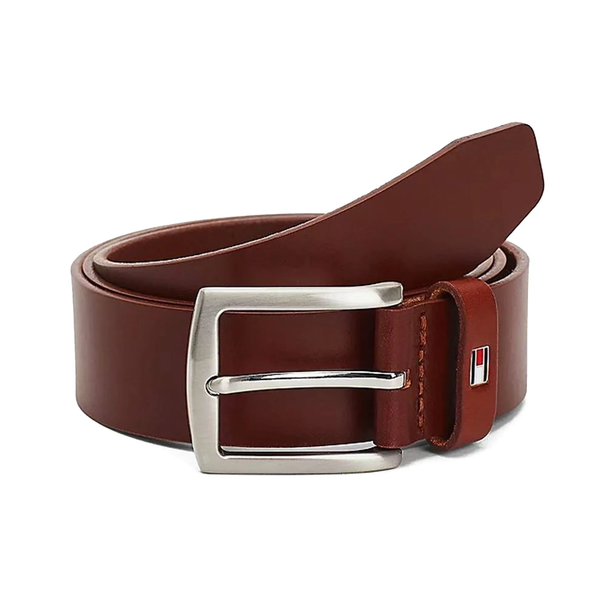 Tommy Hilfiger Dark Tan Leather Belt - Denton Model