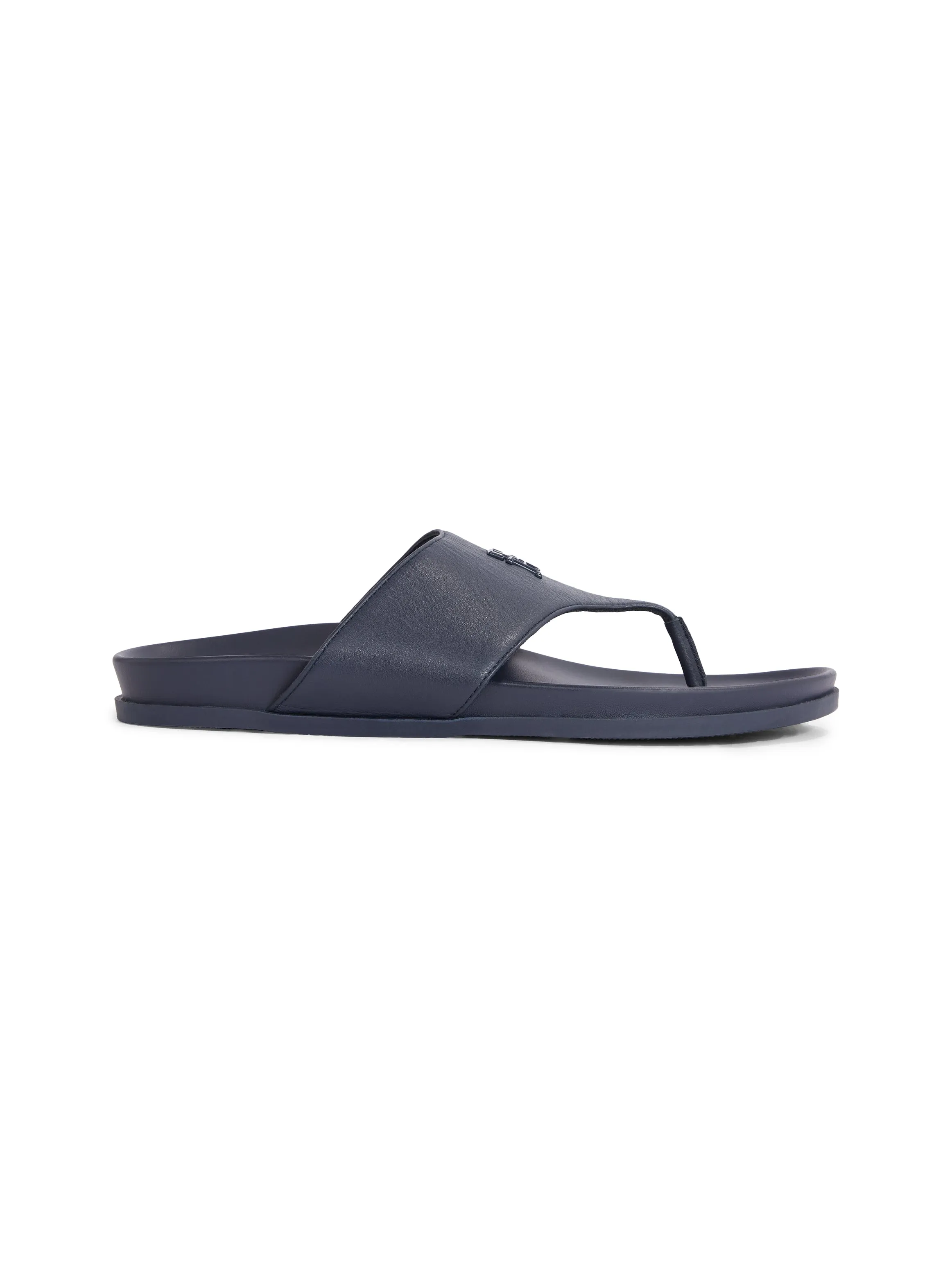 Tommy Hilfiger navy leather comfort sandals