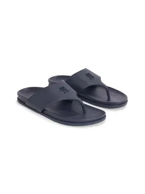 Tommy Hilfiger navy leather comfort sandals