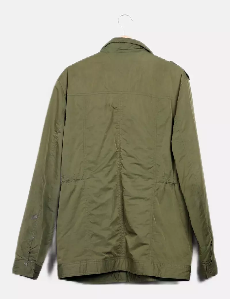 Tommy Hilfiger Parka verde impermeable