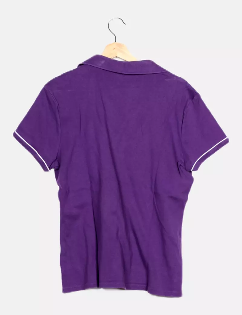 Tommy Hilfiger Polo básico morado