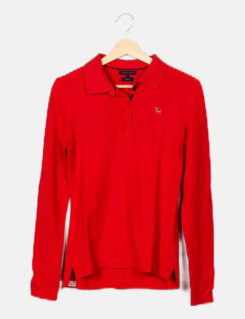 Tommy Hilfiger Polo básico rojo