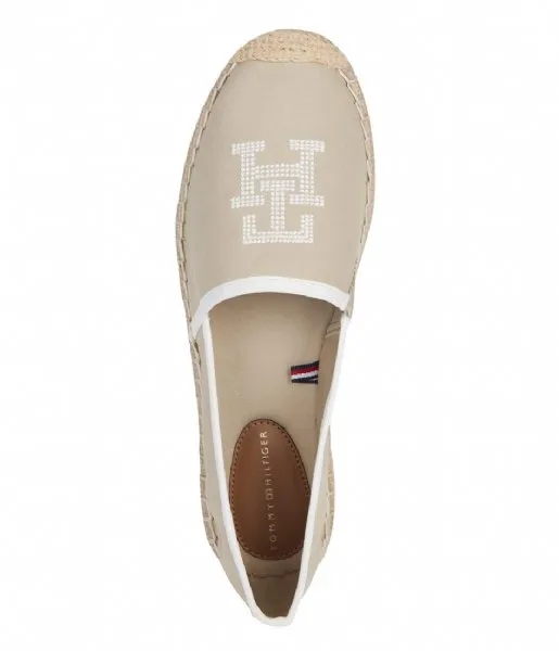 Tommy Hilfiger Sandals - Embroidered Espadrille in Sandalwood