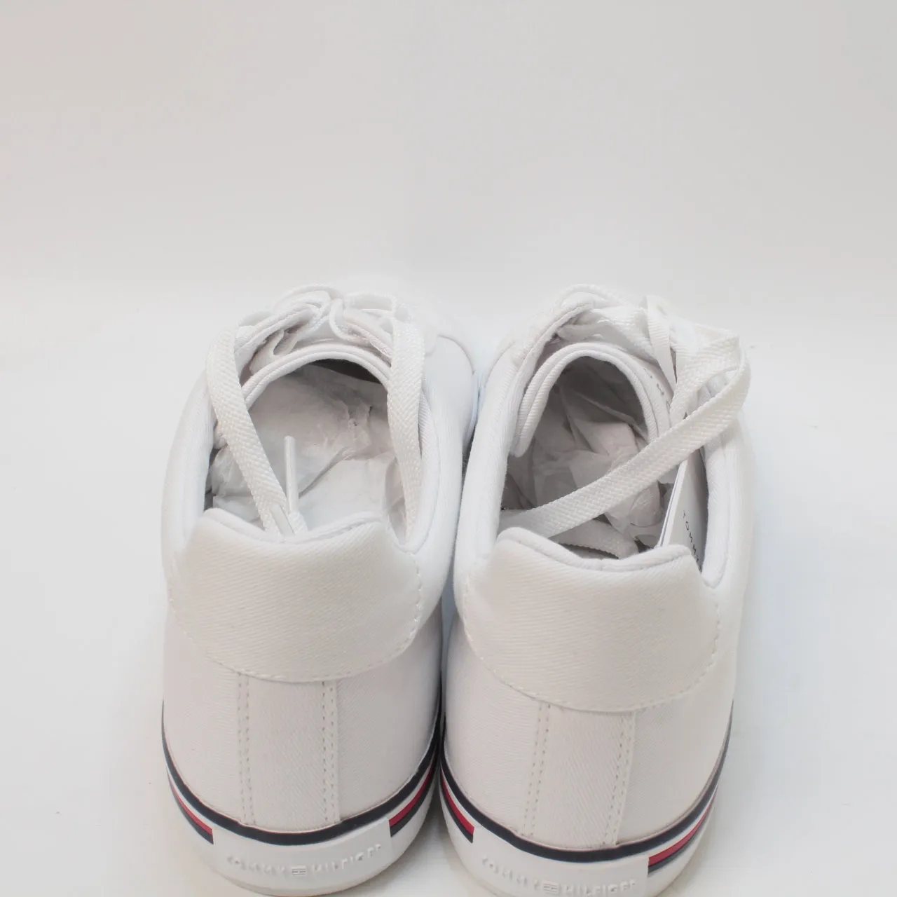 Tommy Hilfiger White Striped Sneakers UK 6.5