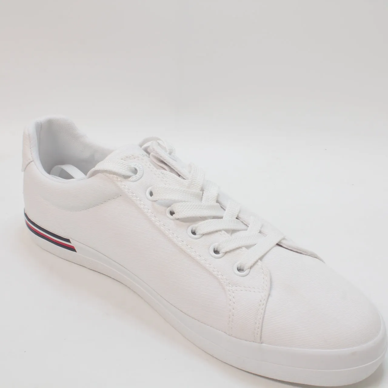 Tommy Hilfiger White Striped Sneakers UK 6.5