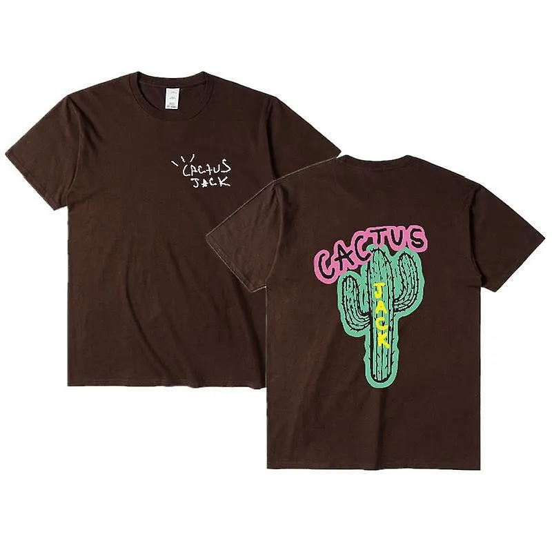 Travis Scott Cactus Jack Neon Cactus Camiseta de manga corta