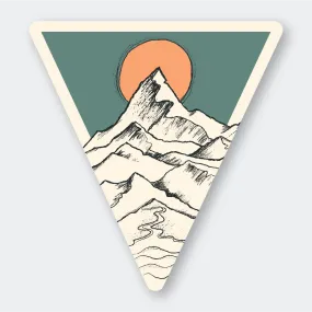 Tri Mountain Sketch Sticker