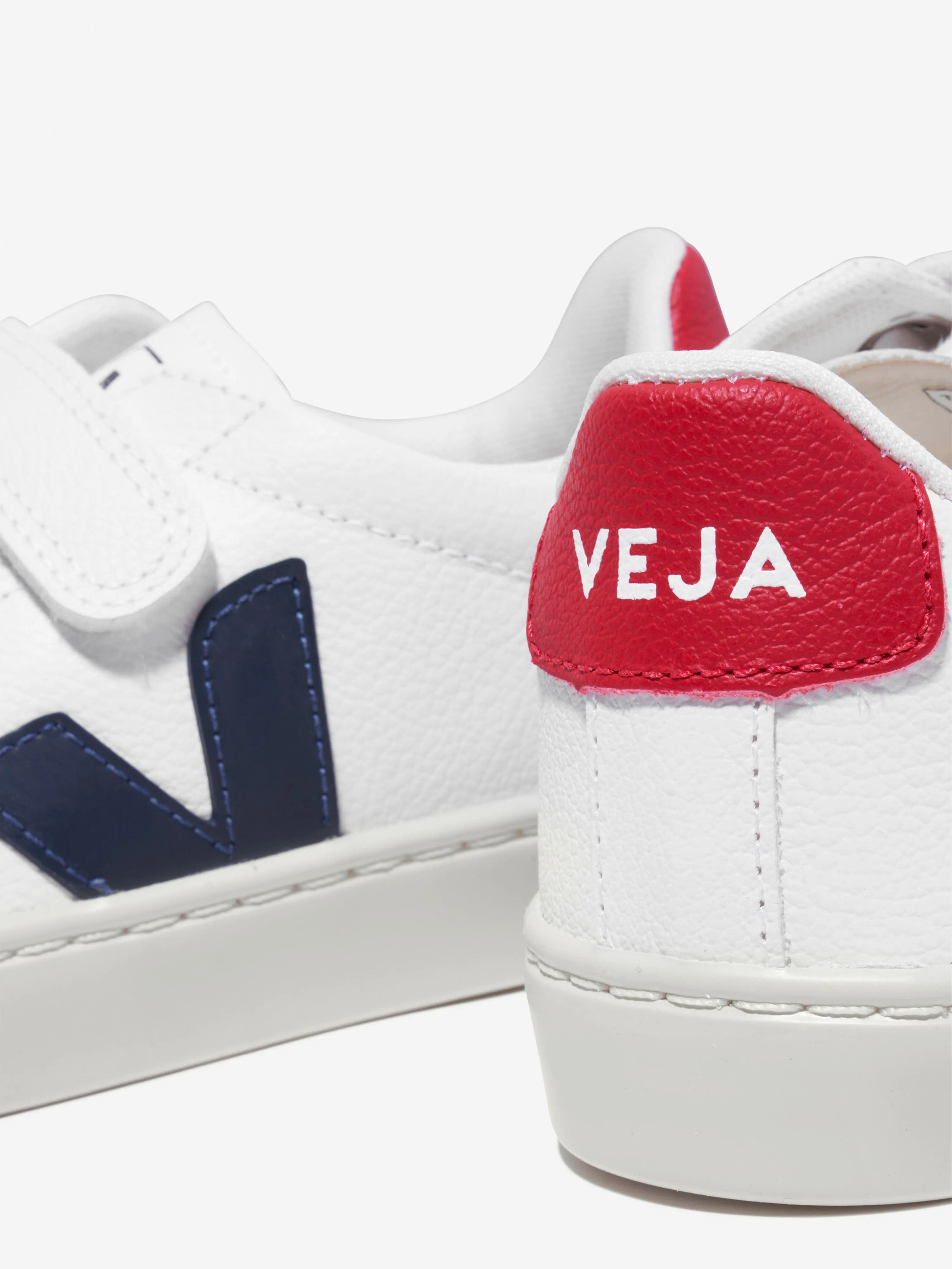 Veja Kids Small Esplar Velcro Trainers in White