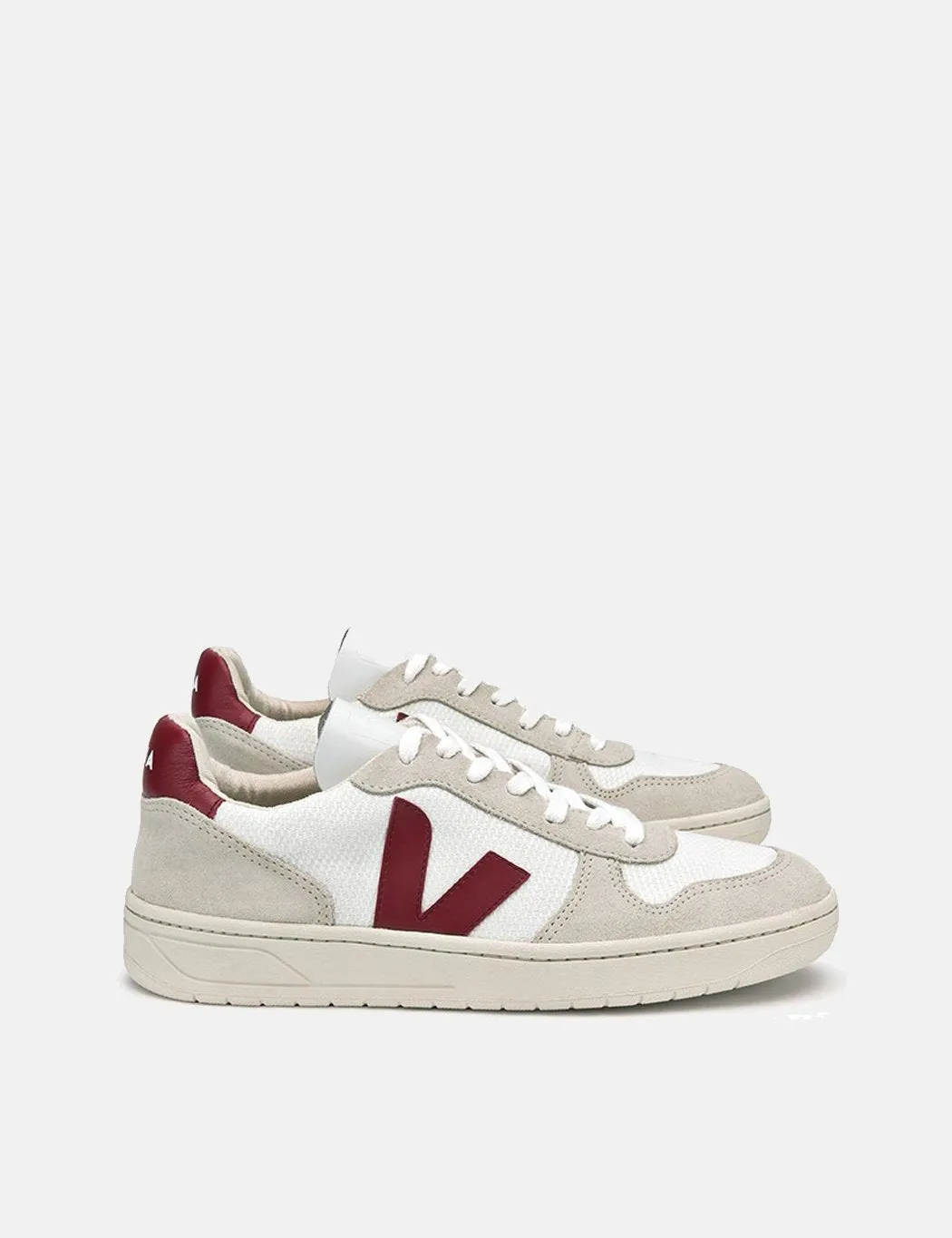 Veja V-10 B-Mesh Trainers - White/Marsala