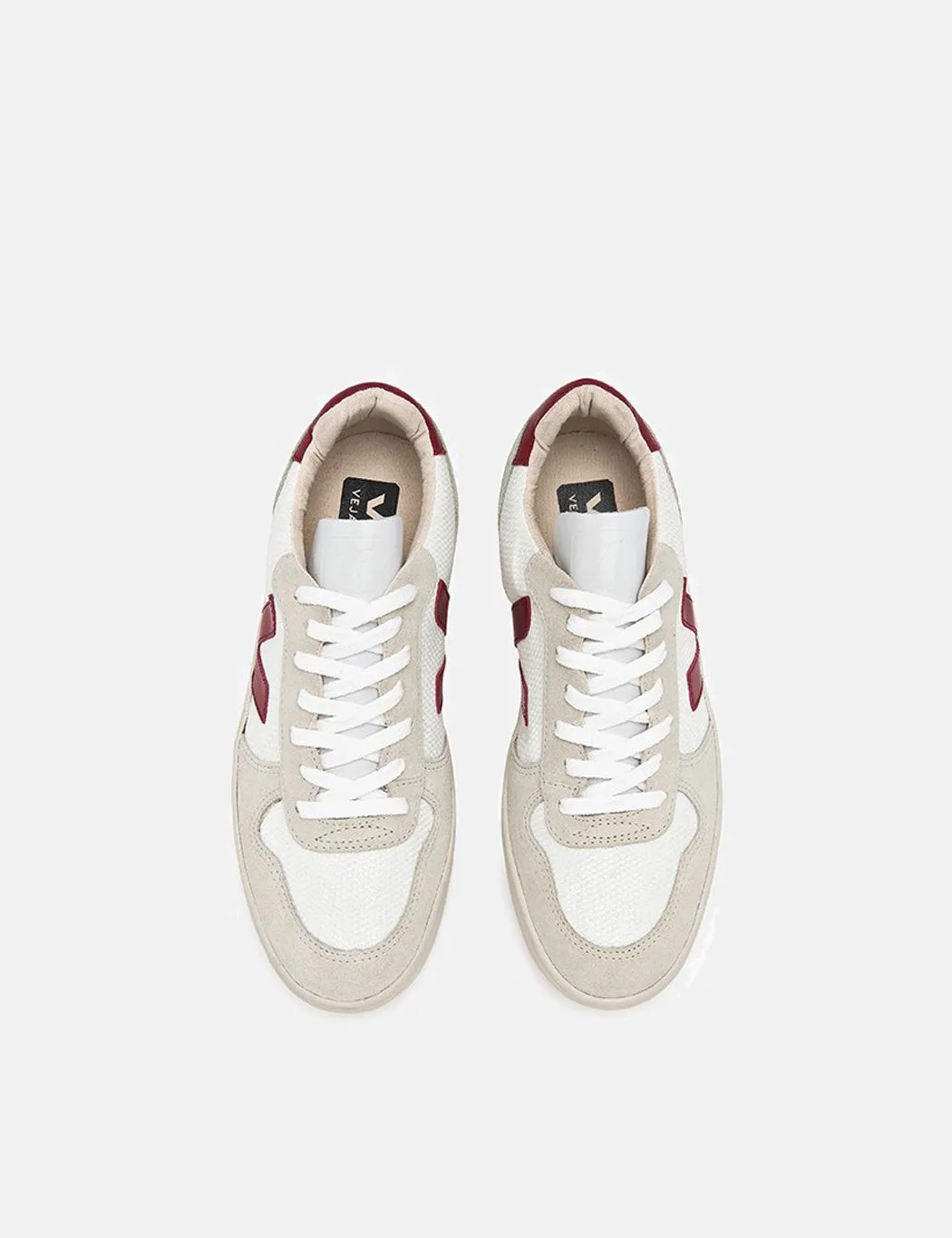 Veja V-10 B-Mesh Trainers - White/Marsala