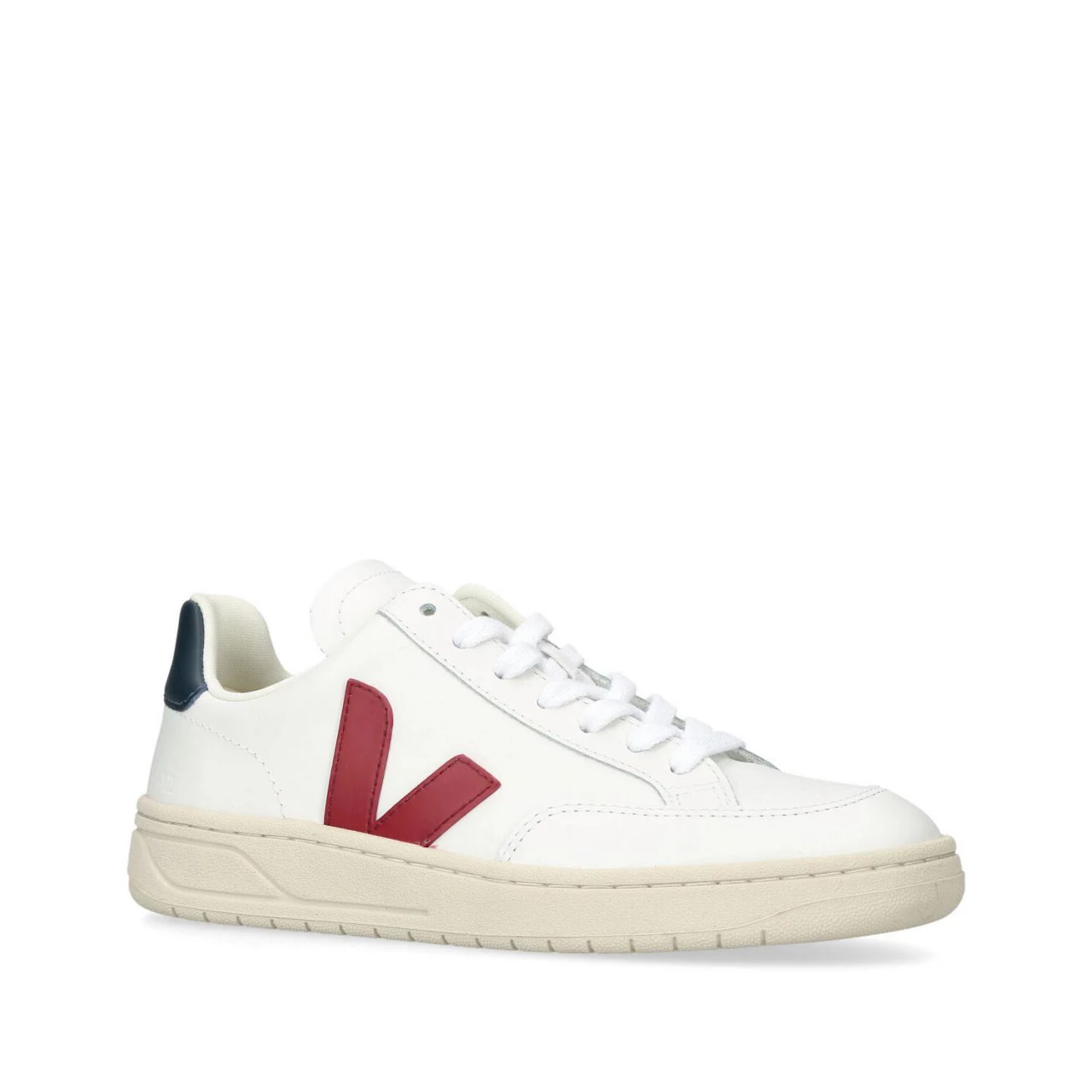 VEJA V-12 Lace-Up Trainers - WHITE