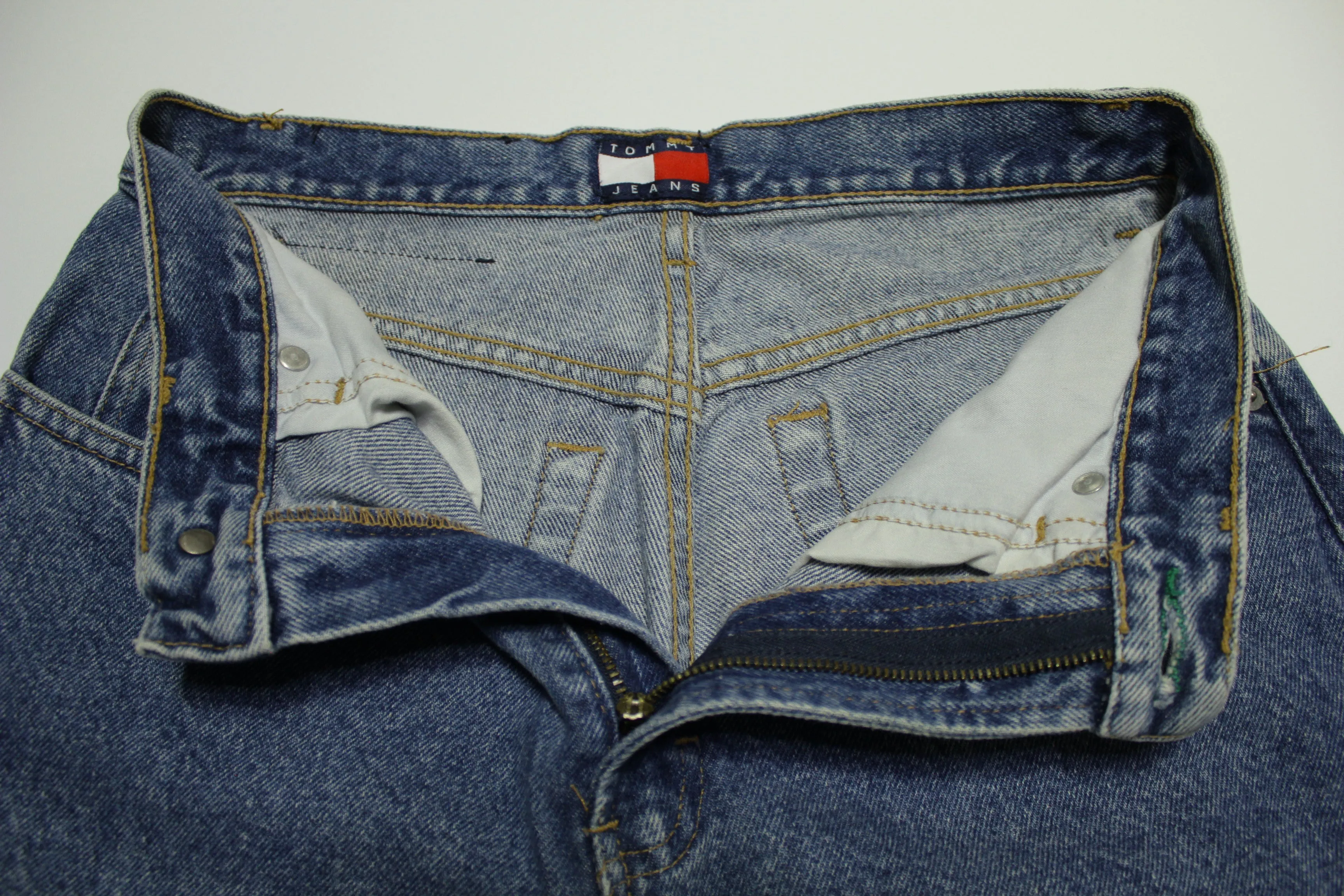 Vintage 90's Tommy Hilfiger Big Patch Tommy Star Jeans