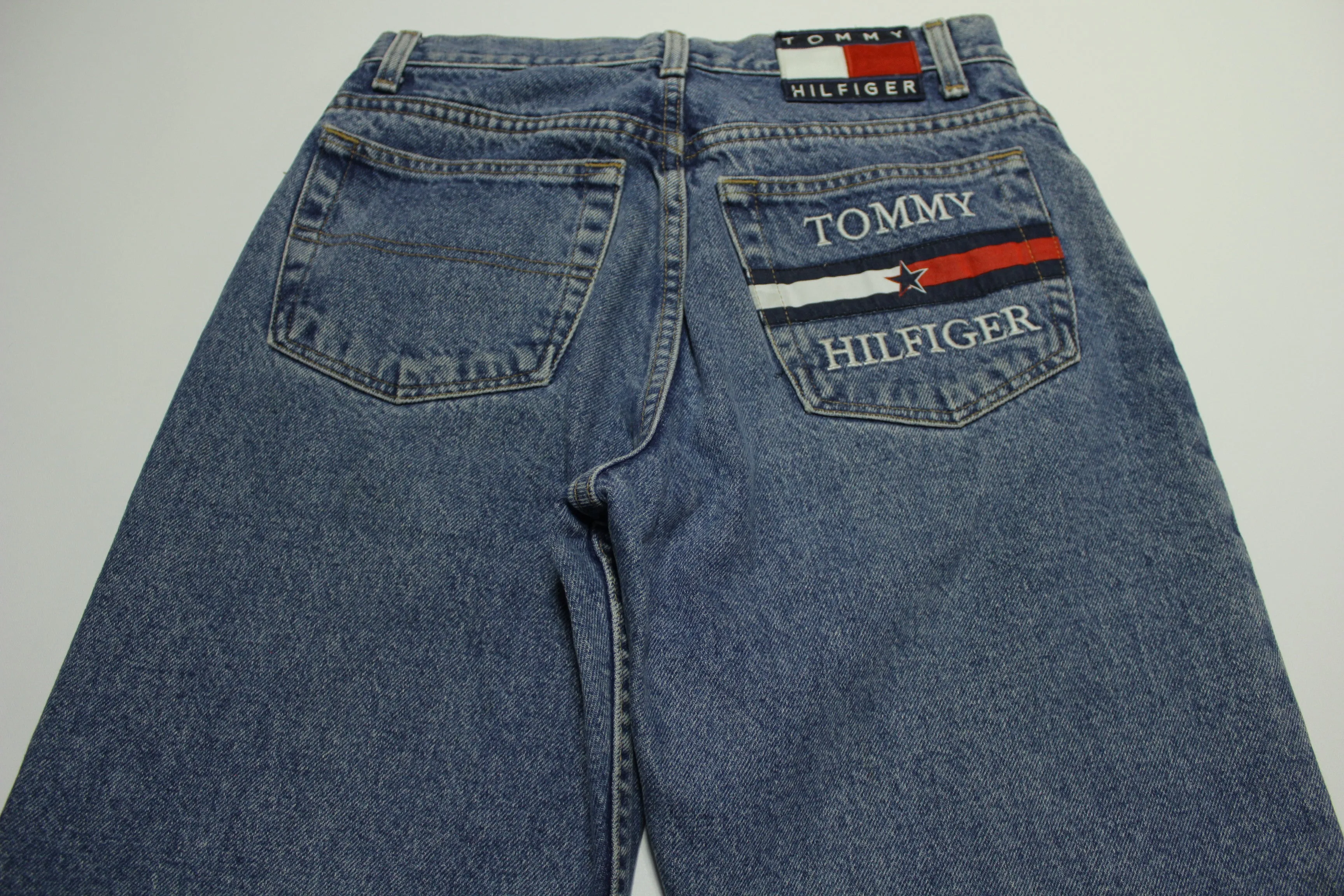 Vintage 90's Tommy Hilfiger Big Patch Tommy Star Jeans