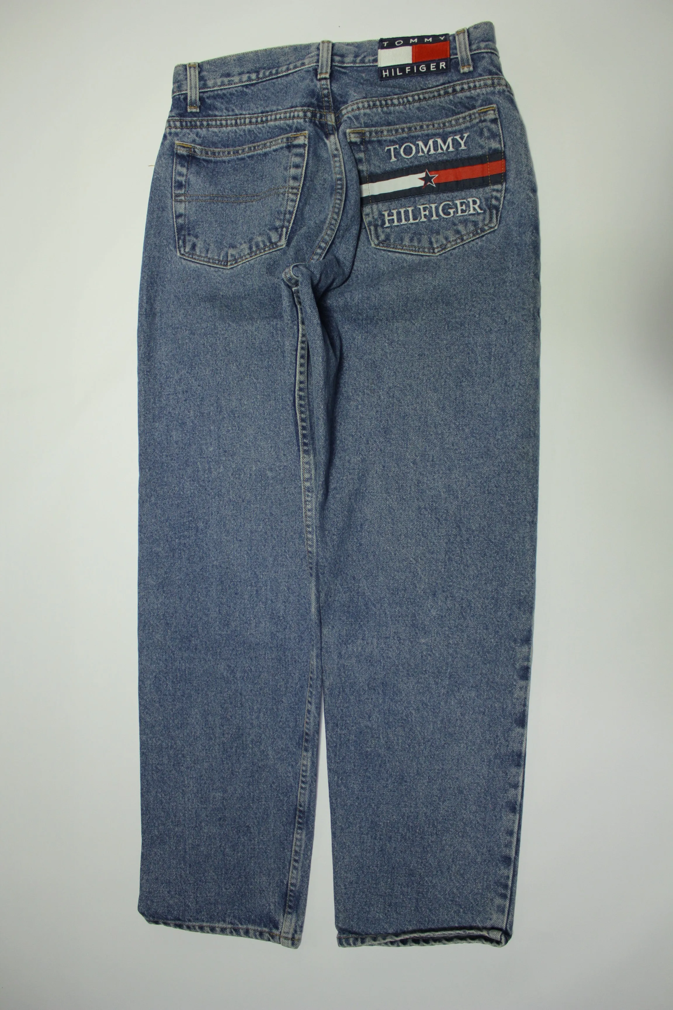 Vintage 90's Tommy Hilfiger Big Patch Tommy Star Jeans