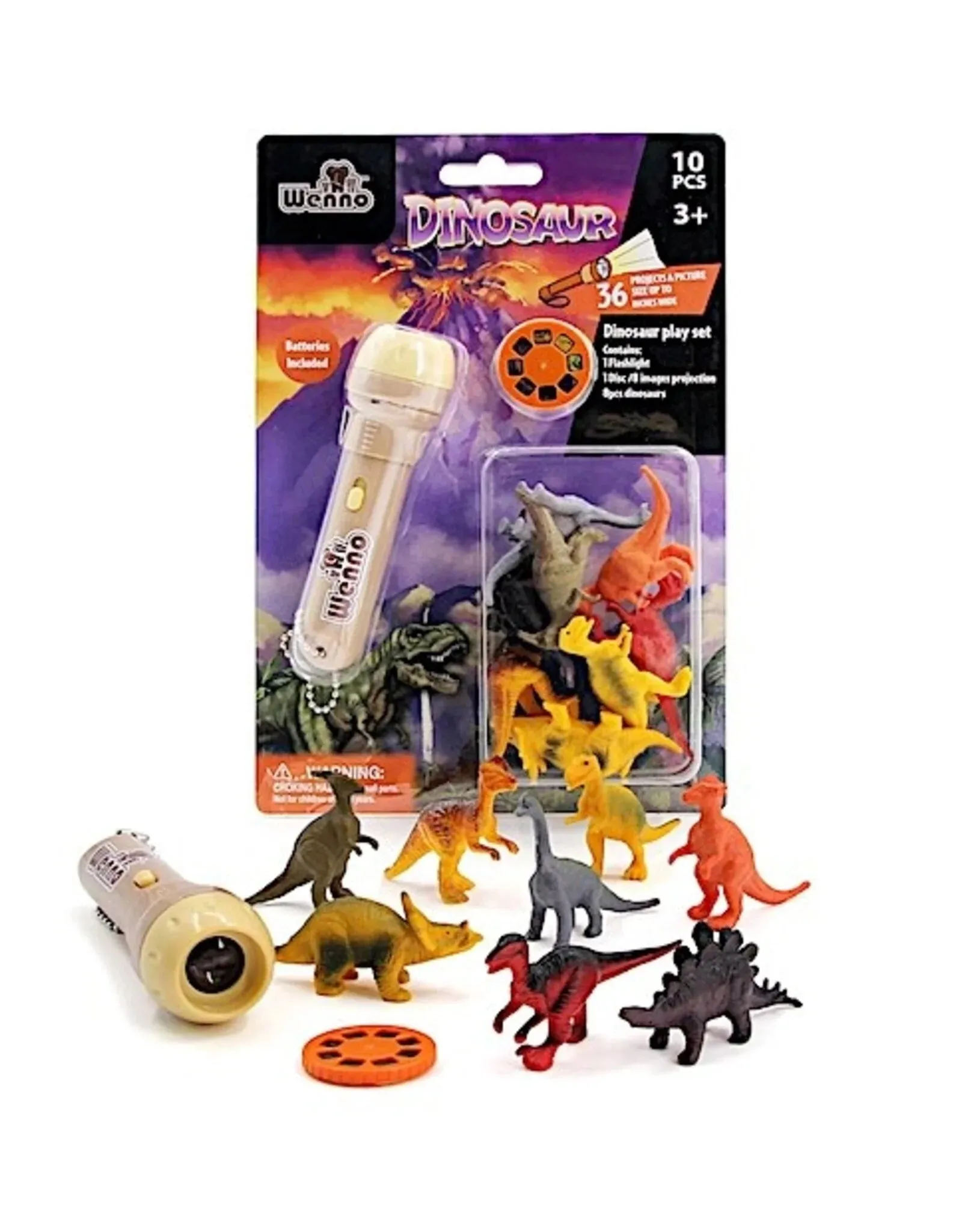 Wenno - Dinosaur Image Projection 8 Piece Figure Set