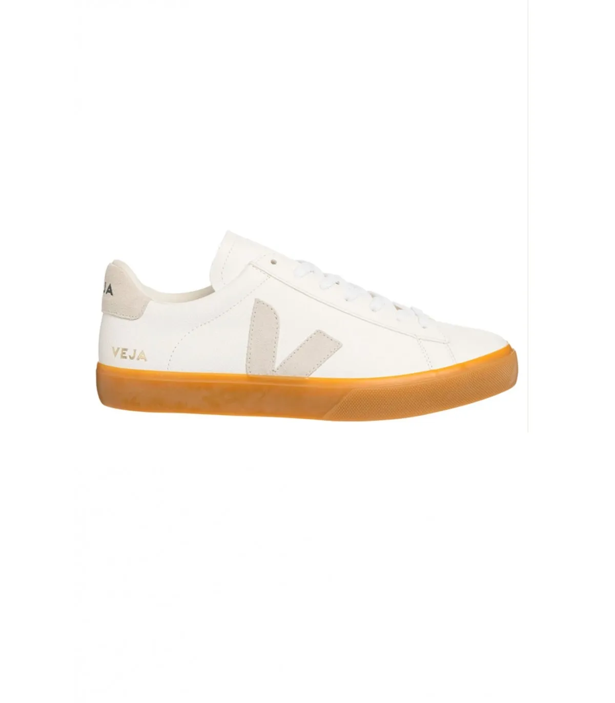 Zapatillas Veja Campo Chromefree Leather Blanco y Gris